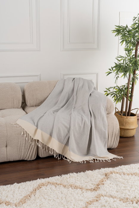 L'essentiel linge de maison Baliksirti - Gris